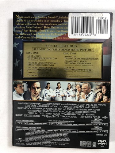 Apollo 13 (DVD, 2005, 2-Disc-Set, Special Anniversary Edition Breitbild) - Bild 2 von 5