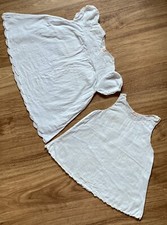 Vintage Baby Infant 1 Year Dress  Slip White Sheer Handmade In Philippines