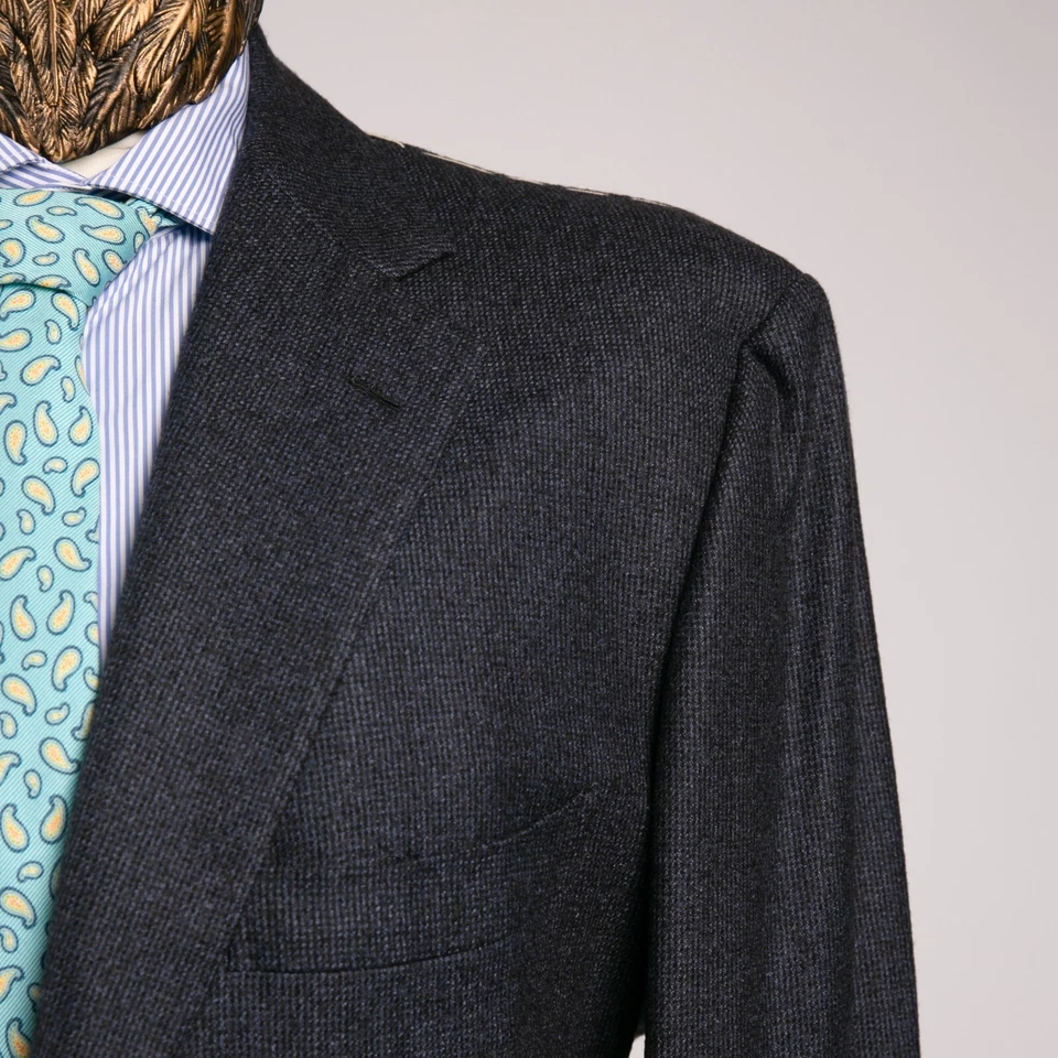 NWT $2650 PATRICK HELLMANN by ATTOLINI Wool 100'S Sport Coat Midnight 47US/57IT - Image 2 of 4