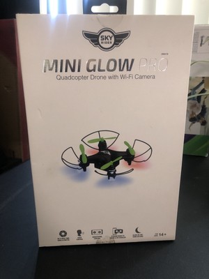 sky rider mini glow quadcopter drone