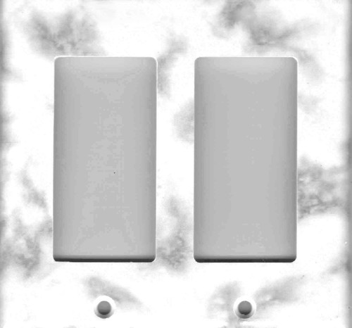 GREY AND WHITE MARBLE IMAGE HOME DECOR LIGHT SWITCH PLATES AND OUTLETS - Picture 12 of 30