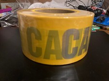 Barricade Tape - Caution 1000'X3" NEW ROLL 1000FT X 3IN