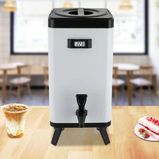 Ginkman Insulated Beverage Dispenser 3.17 Gal Plastic Hot Cold Drink Dispenser