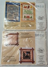 Nos Vtg Creative Circle 2 Kits Needlework snowflake village Star of Bethlehem