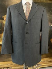 VTG Hugo Boss 38S USA MADE Einstein/Sigma Gray 100% Wool 3Btn Blazer Jacket