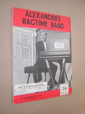 ALEXANDER'S RAGTIME BAND. IRVING BERLIN. 50er Jahre VINTAGE NOTENPARTITUR