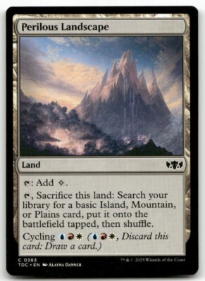 Perilous Landscape #383 MTG Tarkir Dragonstorm TDC NM X1