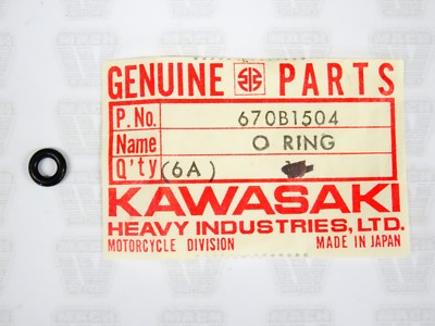 Kawasaki NOS NEW 670B1504 O Ring 4mm EJ EN EX KL KT KX KZ VN ZL ZN