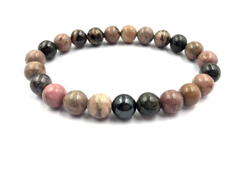 Bead Bracelet 8 mm Beaded Gemstone Stretchable Bracelet 7.5 Inches SB - Picture 47 of 136