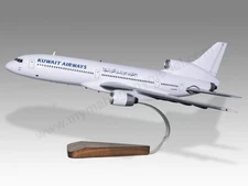 Lockheed L-1011 TriStar Kuwait Airways Wood Airplane New Model Large Scale 1/130