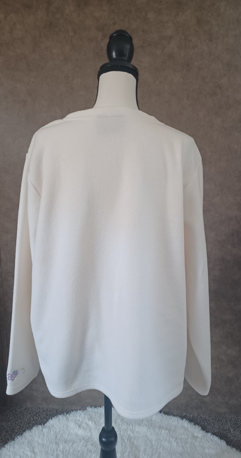 Women's Soft Basic Edition Cream Sweater With Siz… - image 9