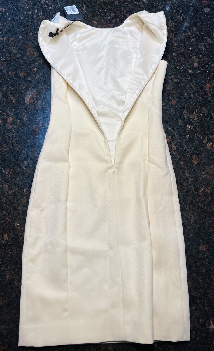 saks fifth avenue white mini dress NEW Gianni Versace/Saks Fifth Avenue/Women's White Mini Dress/Size 38
