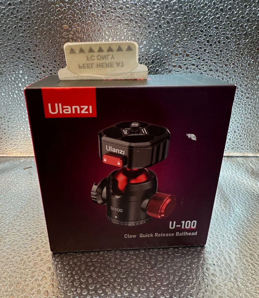 Cabezal de bola de liberación rápida Ulanzi U-100 garra 360° giratorio panorámico con zapata fría Foto 2 de 4
