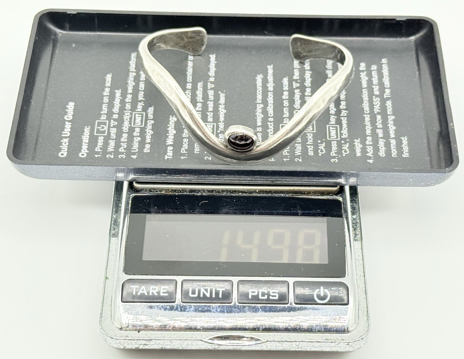 Sterling Silver Signed D Epstein Cuff Bracelet - image 11