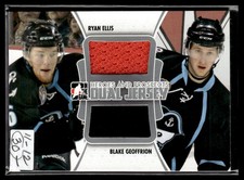 2012-13 itg dual jersey silver 1 of 80 Ryan ellis blake Geoffrion #DJ-09