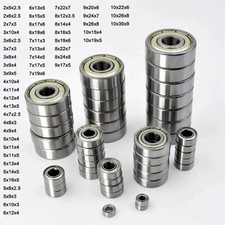 Image of 10pcs Small Bearings Inner Diameter 2mm 3mm 4mm 5mm 6mm 7mm 8mm 9mm 10mm 3x7x3 5