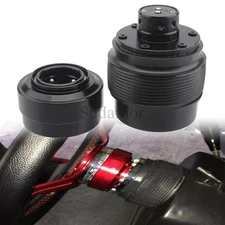 For Honda Civic CR-V Steering Wheel Hub+Quick Release Hub Adapter Boss Black