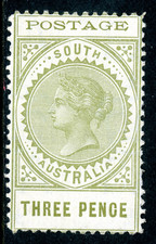 South Australia 1910 3p Grey Green Perf 11&frac12; SG #298a MNH S59