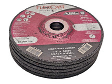 5 Flexovit A3236/A3236H 6"x1/4" Arbor 7/8"or 5/8-11 Metal Grinding Wheel Type 27