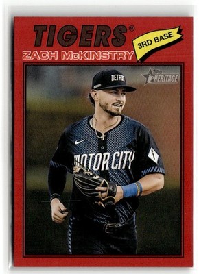 2026 Topps Heritage Red Zach McKinstry #398