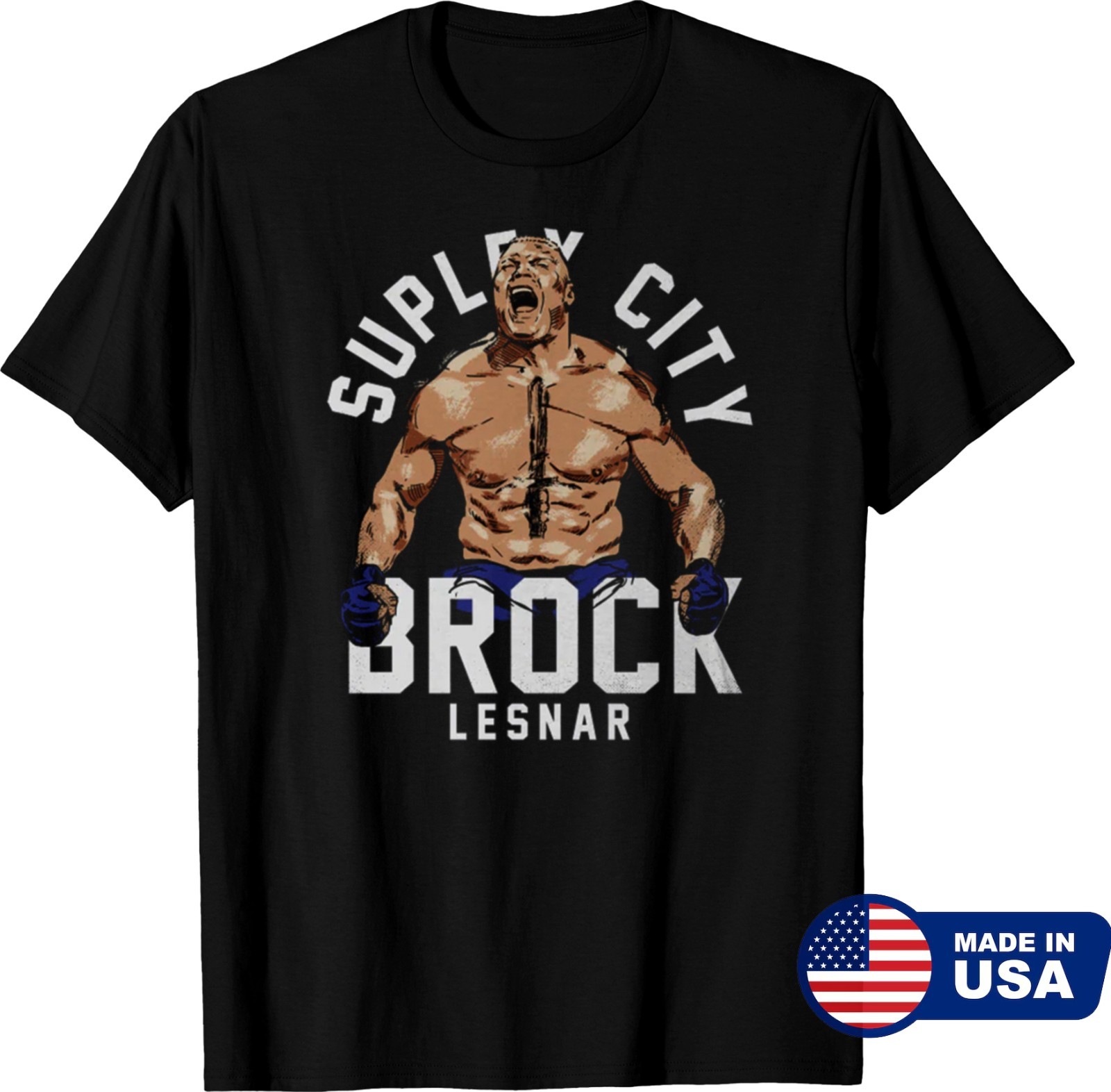 Unisex WWE 2025 Brock Lesnar Tribute Tee - Celebrate His Legendary Career