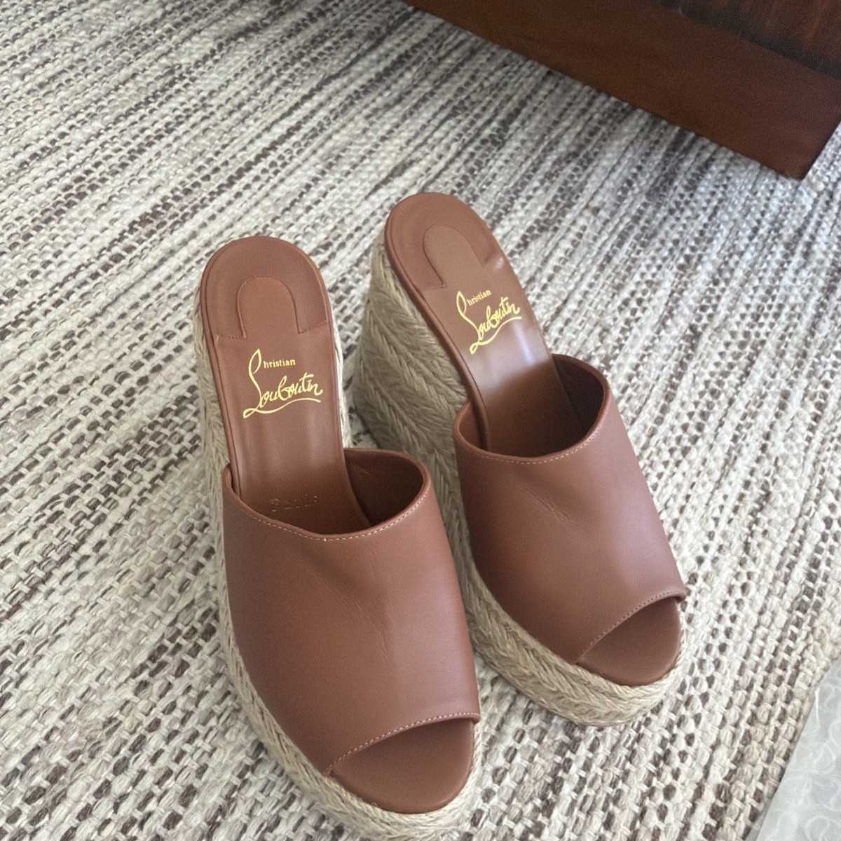 Christian Louboutin ARIELLA ZEPPA Platform Heels Espadrille 