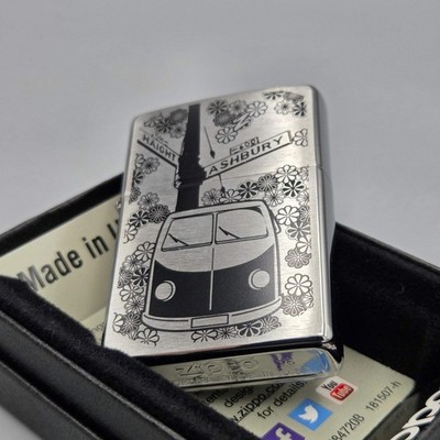 Zippo Flower Power Feuerzeug Lighter - ungezündet, inkl. Schachtel