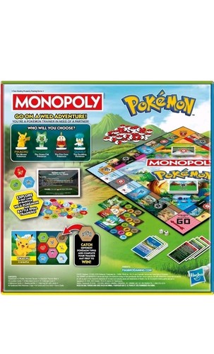 Monopoly Pokémon Edition Brettspiel - Lustige Kinder- und Familienspiele für Pokémon Fans - Bild 2 von 15
