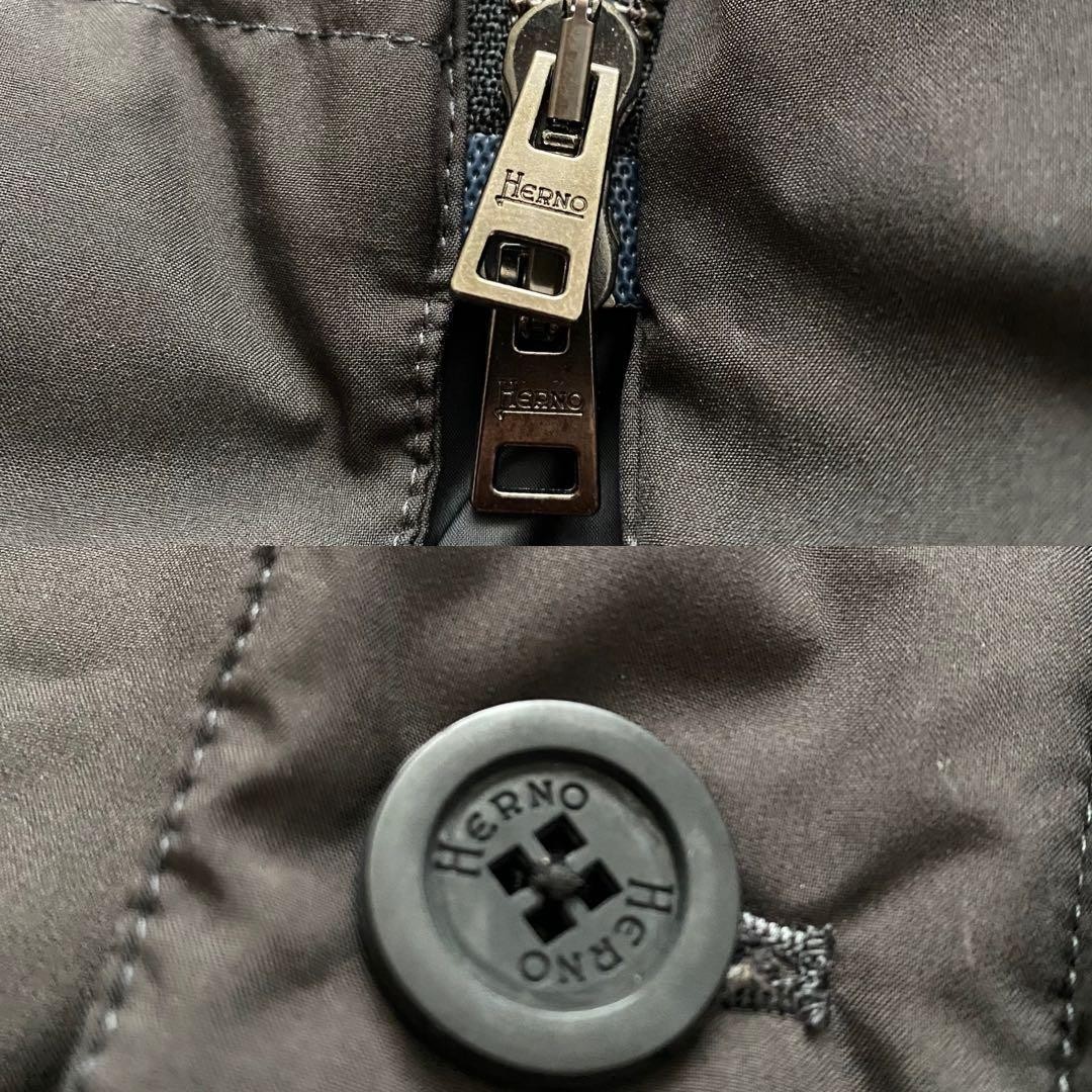 HERNO LAMINER Down Jacket Black Windstopper Size … - image 7