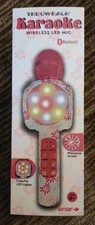 Throwback Karaoke Wireless Bluetooth MIC, Colorful LED Lights, NEW IN BOX