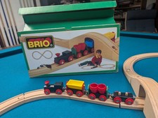 BRIO 33125 vintage brio Wooden Train Set Made in Sweden