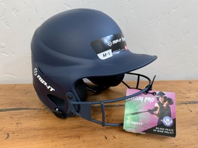 RIP-IT | Vision Pro Softball Batting Helmet Matte Navy Blue M/L 6 1/2-7 3/8 
