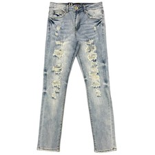 WaiMea Boys Skinny Distressed Jeans 8M8021 Blue Wash