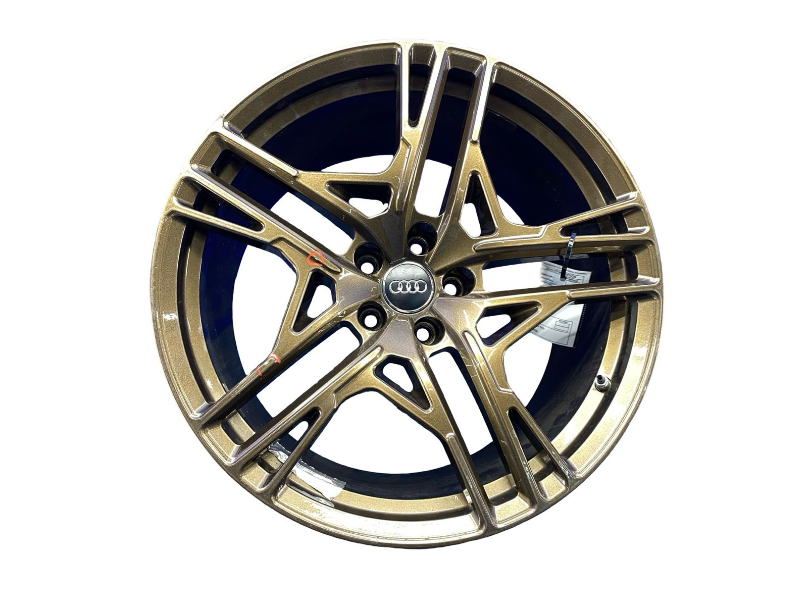 2020 AUDI R8 20X11 5 Split Spoke Wheel Rim Bronze *SMALL BEND* *SCUFF*