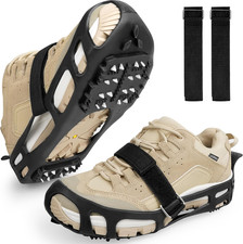 Ice Cleats Snow Traction Cleats Crampon for Walking on Snow and Ice Non-Slip Ove