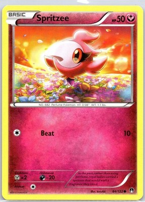 Spritzee 84/122 Common BREAKpoint Pokemon Lightly Played