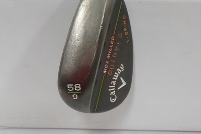 Callaway Md3 Matte Black Wedge 58°-9 S-Grind Stock Stl 952180 Good
