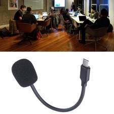Detachable Boom Microphone for TH10/TH30/TH40 Headsets Mic USB C Connectors