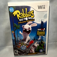 Ubisoft Rabbids Go Home Nintendo Wii Disc Case Manual E10+
