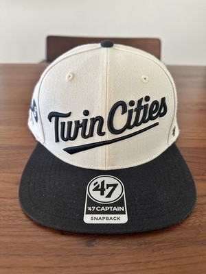Minnesota Twins City Connect  47 Captain Snapback Two Tone Creamy Navy Hat