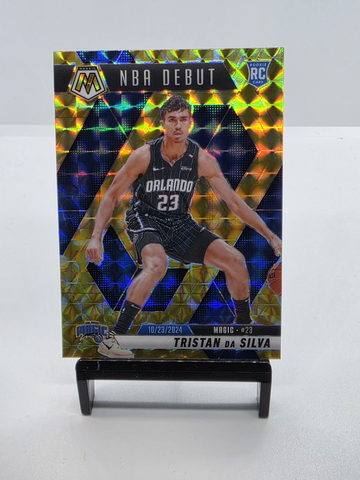 2024-25 Panini Mosaic Tristan da Silva Yellow Reactive NBA Debut Rookie Magic