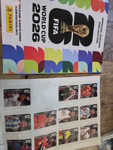 Panini FIFA  2026 Official Sticker Album Book w/ 11 Non-Stuck Coca Cola Stickers