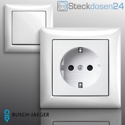 Busch Jaeger Balance SI 914 Schalter Steckdosen Alpinweiß Busch Jäger 