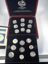 Germany World Cup 2006, 18 Silver .900-.999 Commemorative Coins Approx 468 Grams 