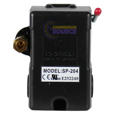 #ad Heavy Duty 4port 25 Amp Air Compressor Pressure Switch Control Valve 105 135 PSI $29.95