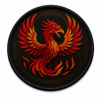 #ad Phoenix Rising Patch Iron On Sew On Applique – Fire Bird Emblem DIY $24.50