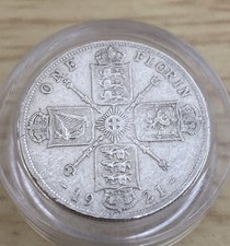 Circulated George V 1921 silver florin