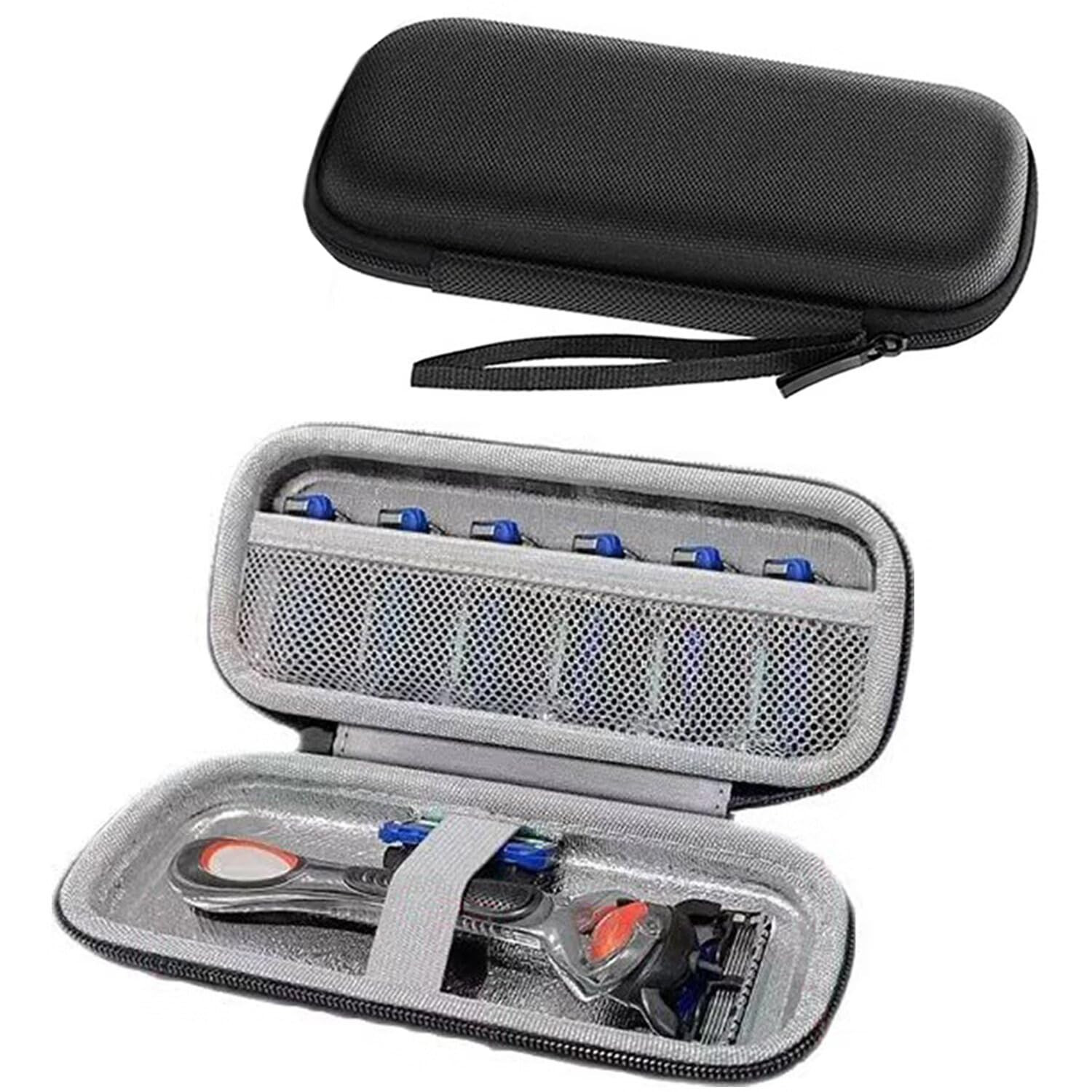 Safety Razor Cover Travel Case Compatible With Gillette & Harrys Case Black New