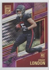 2022 Panini Donruss Elite Rookies Purple 45/99 Drake London #120 13t5