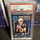 2024 Panini Donruss - Rated Rookie Retro Drake Maye #16 (RC) PSA 10 Super Bowl